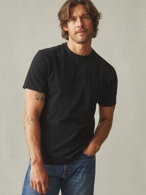 American Giant Premium slub jersey Tee Black Size X.L